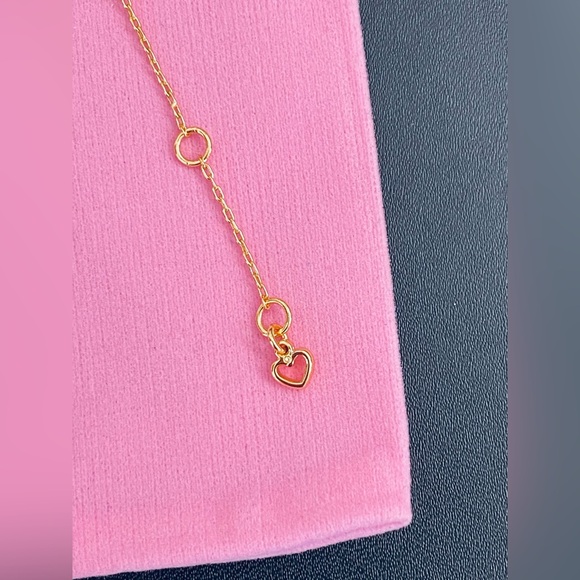 New Kate Spade brilliant statements pavé halo pendant necklace multicolored - Picture 5 of 8